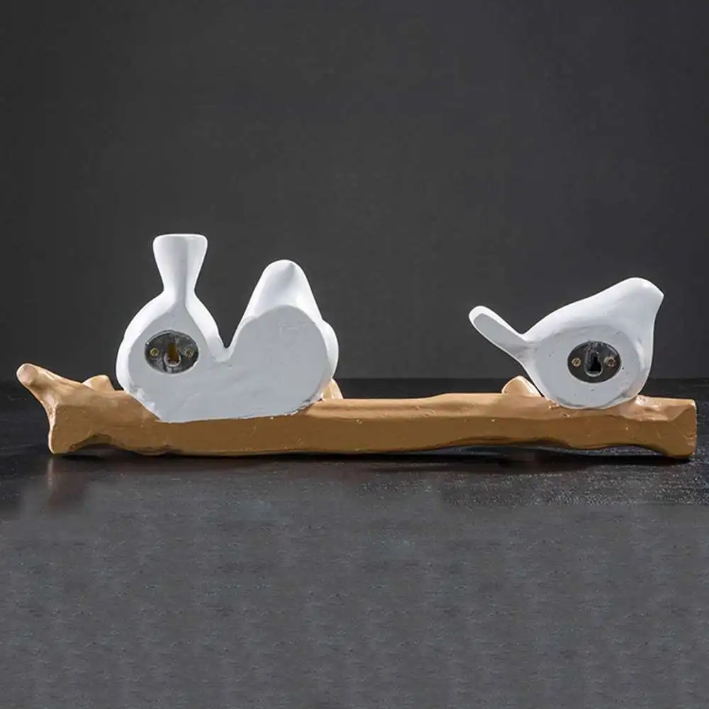 

Wall Decor Home Accessories Resin Bird Hanger for Key Hanger Coat Home Decor