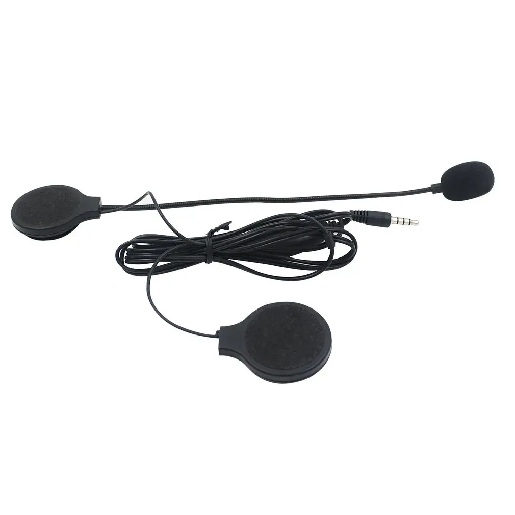 Ультратонкая мотоциклетная гарнитура 3 5 мм проводные наушники для шлема с