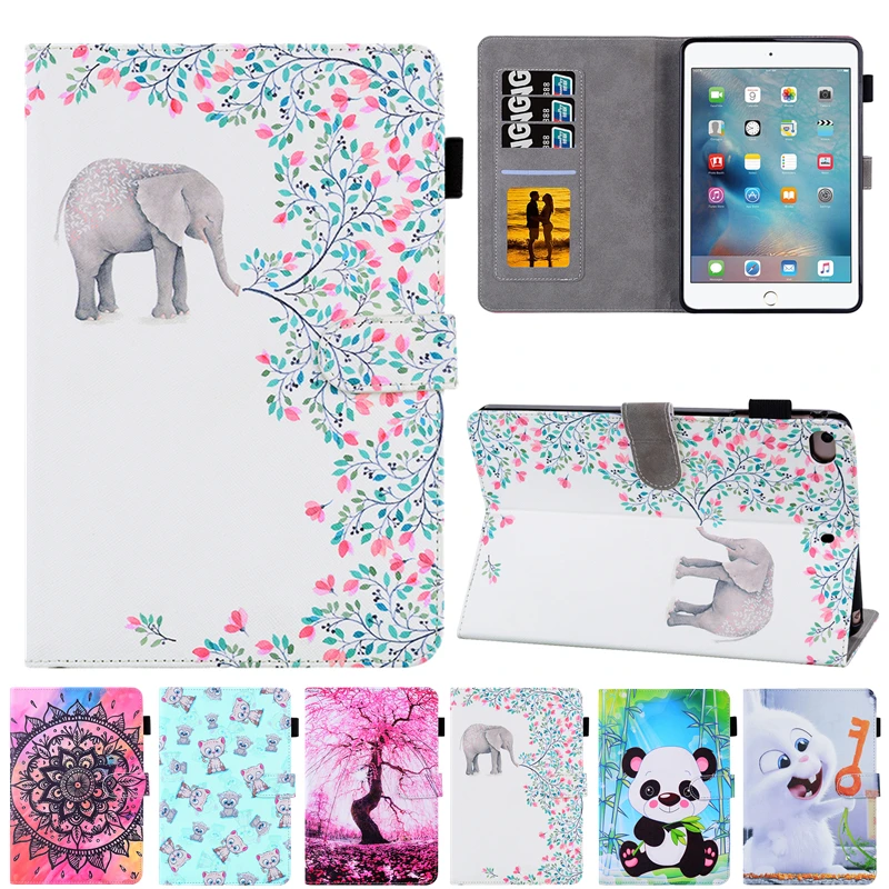 

Coque For Apple IPad Mini Case 7.9 inch Cartoon Elephant Leather Cover For IPad Mini 5 4 3 2 1 7.9" Tablet Cover Cases for Kids