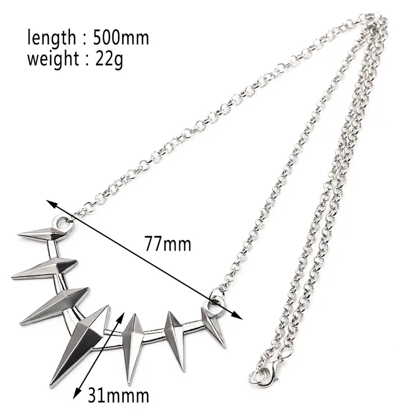 Ожерелье Marvel Черная пантера с когтями крутое ожерелье для мужчин подарок фанатам