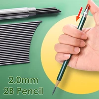 1set 2 0mm mechanical pencil with refill for writing sketch painting kids girl school supplies stationery