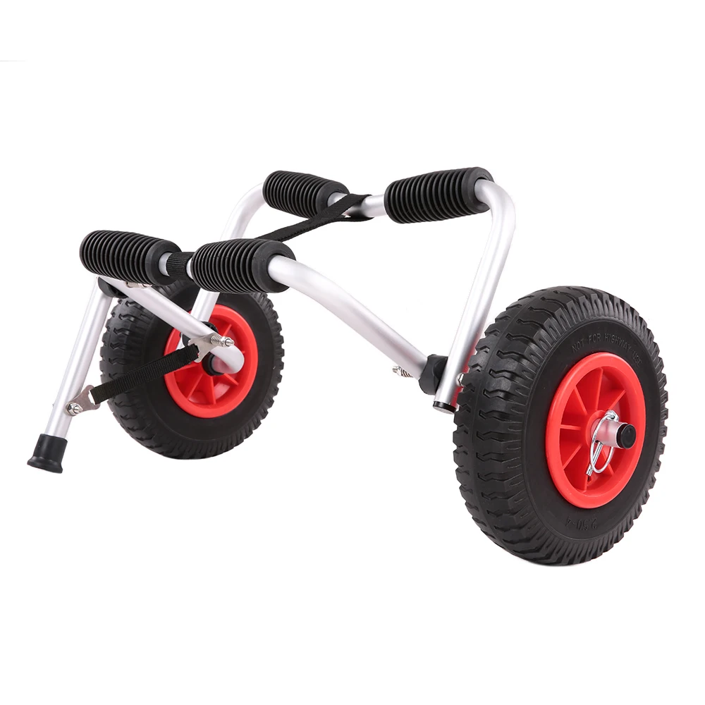 Trolley Lightweight Foldable Boat Kayak Carrier Canoe Dolly Tote Transport Trailer Cart Removable Wheels Aluminum Rubber | Спорт и