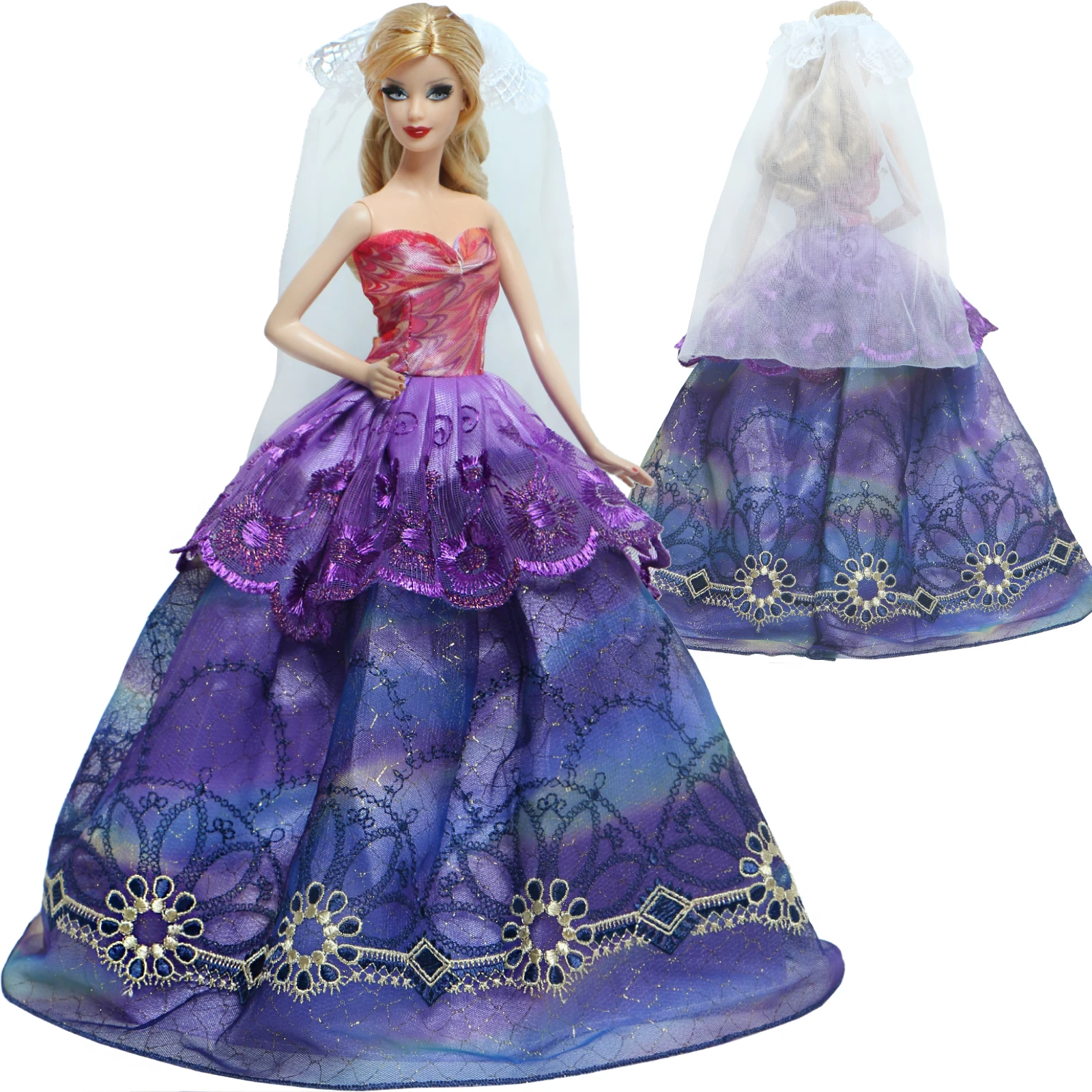 Модное фиолетовое свадебное платье вечерние длинные платья юбка невесты с