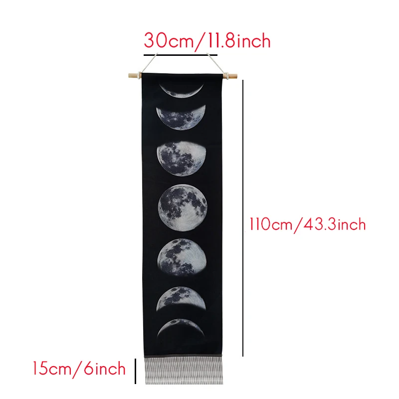 

Lunar Eclipse Cycle Moon Wall Hanging Room Carpet Dorm Tapestries Art Home Decoration Accessories