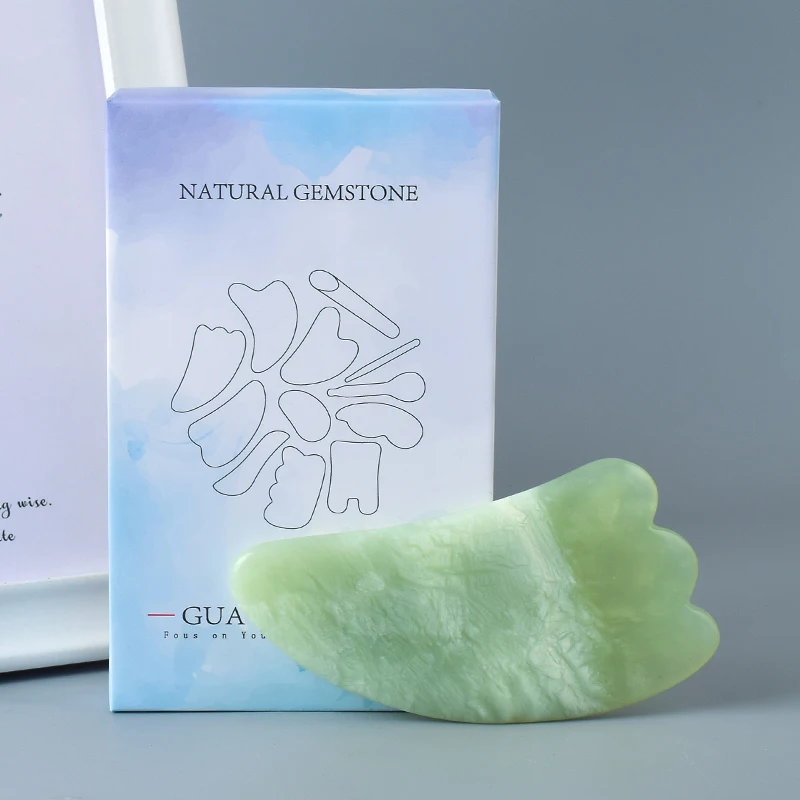 Массажер для лица Xiuyan Jade Gua Sha массажер ухода за здоровьем с кристаллами массажа
