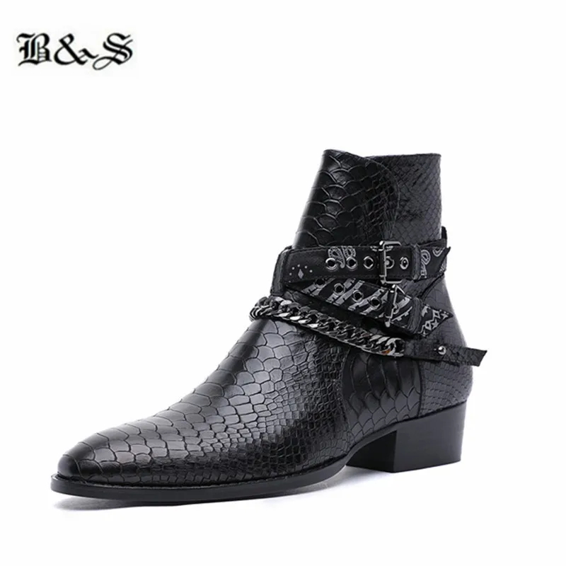 Ботинки ручной работы с острым носком из натуральной кожи |