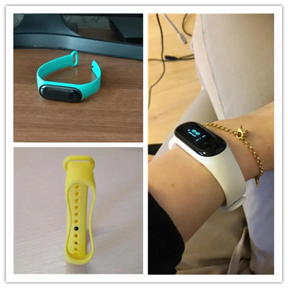 Для Xiaomi mi Band 4 3 силиконовый розовый сменный Браслет ремешок для Xiomi mi band 3 mi Band 4 3 band 4 ремешок на запястье