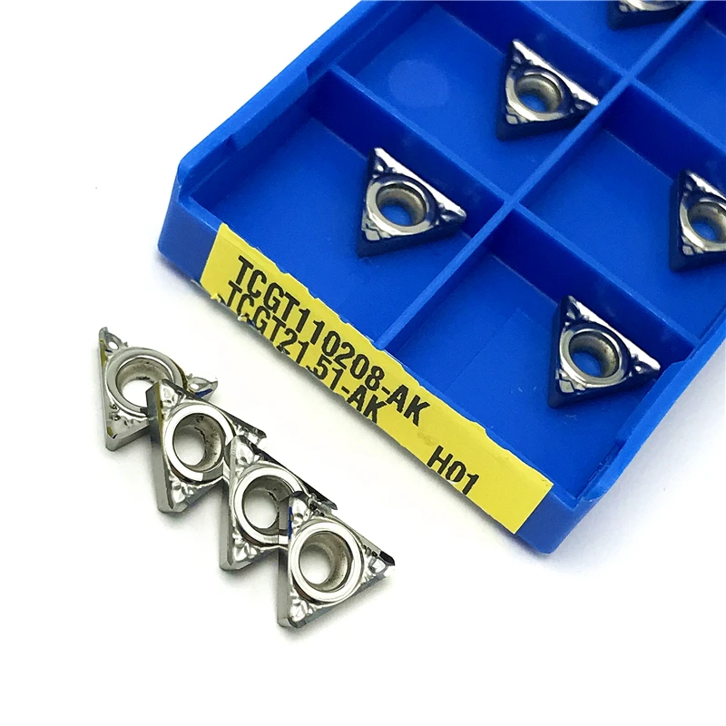 

TCGT110202 TCGT110204 TCGT110208 AK H01 Aluminum Cutting tool Internal Turning Tool TCGT CNC Aluminum Copper Tool turning insert