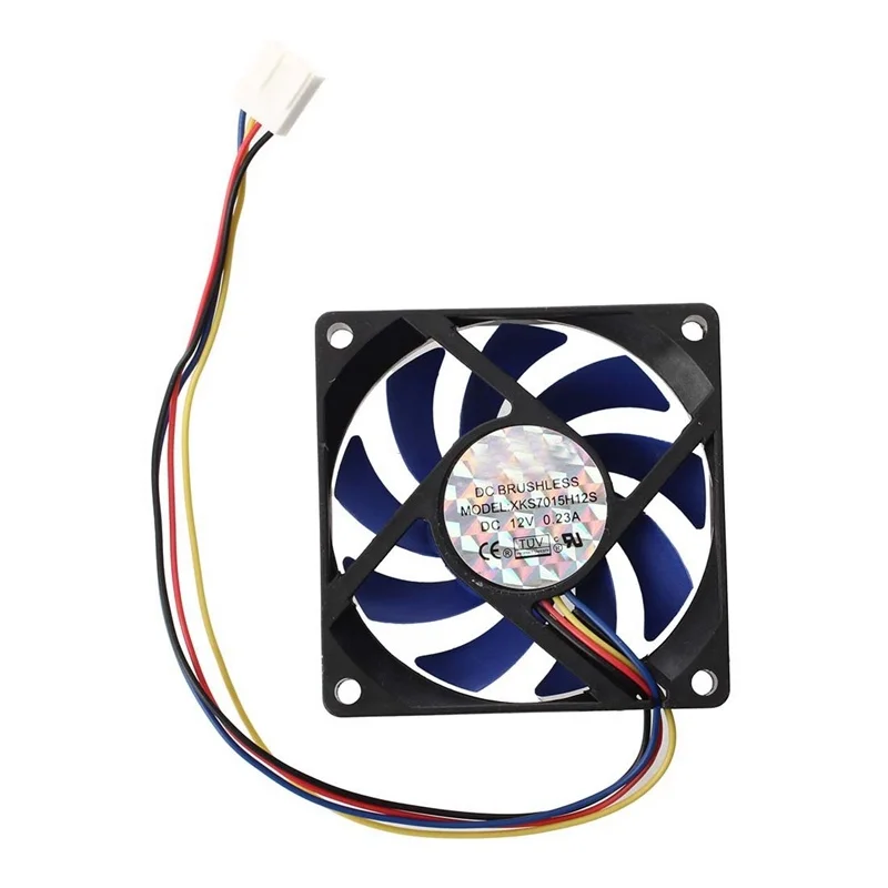 12V DC 32 70mm 4-контактный чехол для компьютера CFM PWM CPU PC Fan синий и черный | Компьютеры