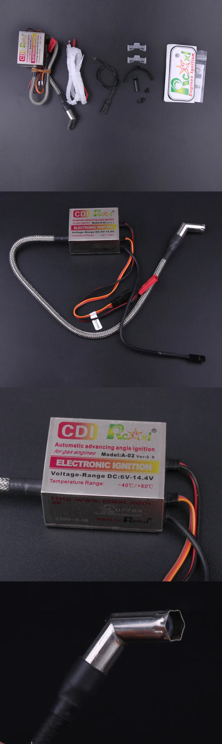 Rcexl одноцилиндровый CDI зажигание для ME8 1/4-32 120 градусов(A-02 6-14,4 V 622a
