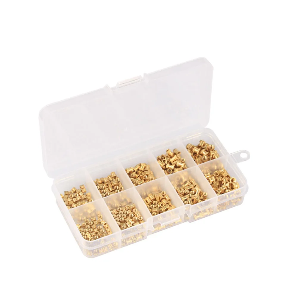 

M2 M2.5 M3 Brass Insert Knurled Nuts Injection Knurled Threaded Copper brass Brass Tone Useful