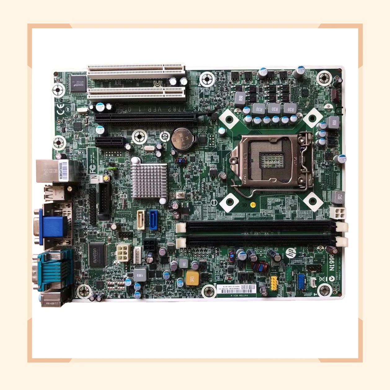 

GZ855 Original For HP Compaq 4300 Pro Desktop Motherboard MS-7782 VER:1.0 675885-001 676358-001 LGA1155 H61
