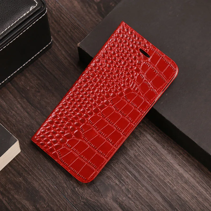Red Откидной Чехол для Huawei P10 P20 P30 lite mate 20 lite Pro Y6 Y7 Y9 P Smart чехол из воловьей кожи для Honor 7a 8X9 9X10 20 lite - Цвет: Red