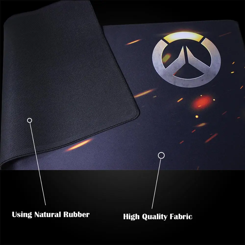 Большой игровой коврик для мыши Pbpad скоростной с закругленными краями планшетный