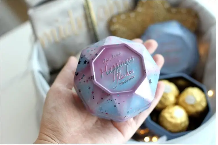 

10/20PCS European Tea Candy Jewelry Storage Box Candle Jar Christmas Small Iron Box Wedding Favor Tin Box House Decor Display