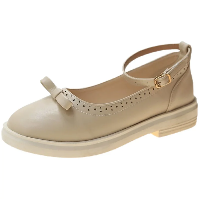 

Womens Derby Shoes British Style Casual Female Sneakers Low Heels Clogs Platform Flats All-Match Round Toe Modis Leather Summer