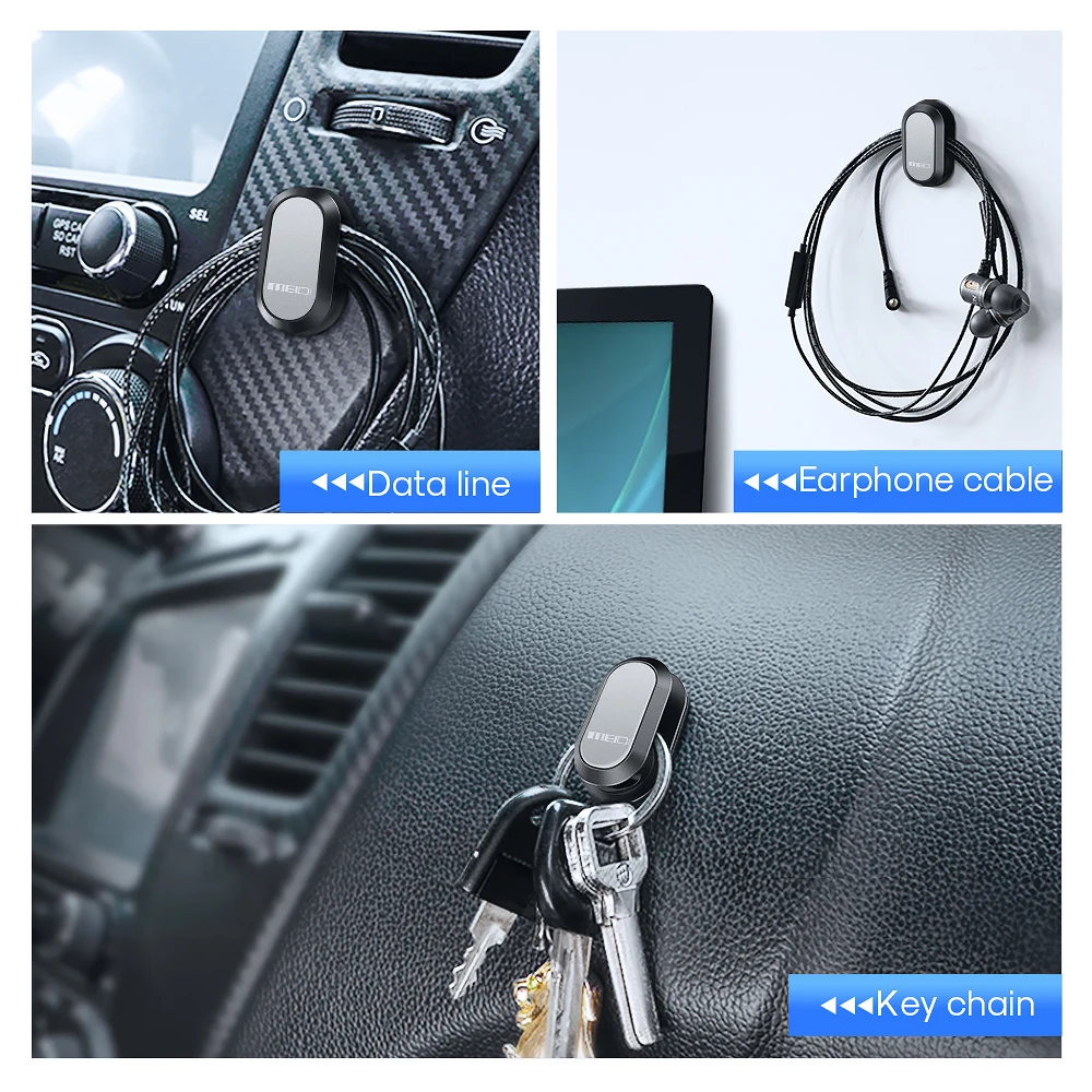 Автомобильные крючки MEIDI 4 шт./лот органайзер для хранения USB-кабеля наушников