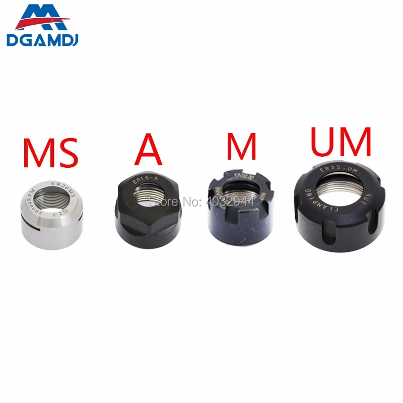 

CNC tool holder nut ER nut ER8 ER11 ER16 ER20 ER25 ER32 ER40 A type M type UM type ER11MS ER16MS ER20MS