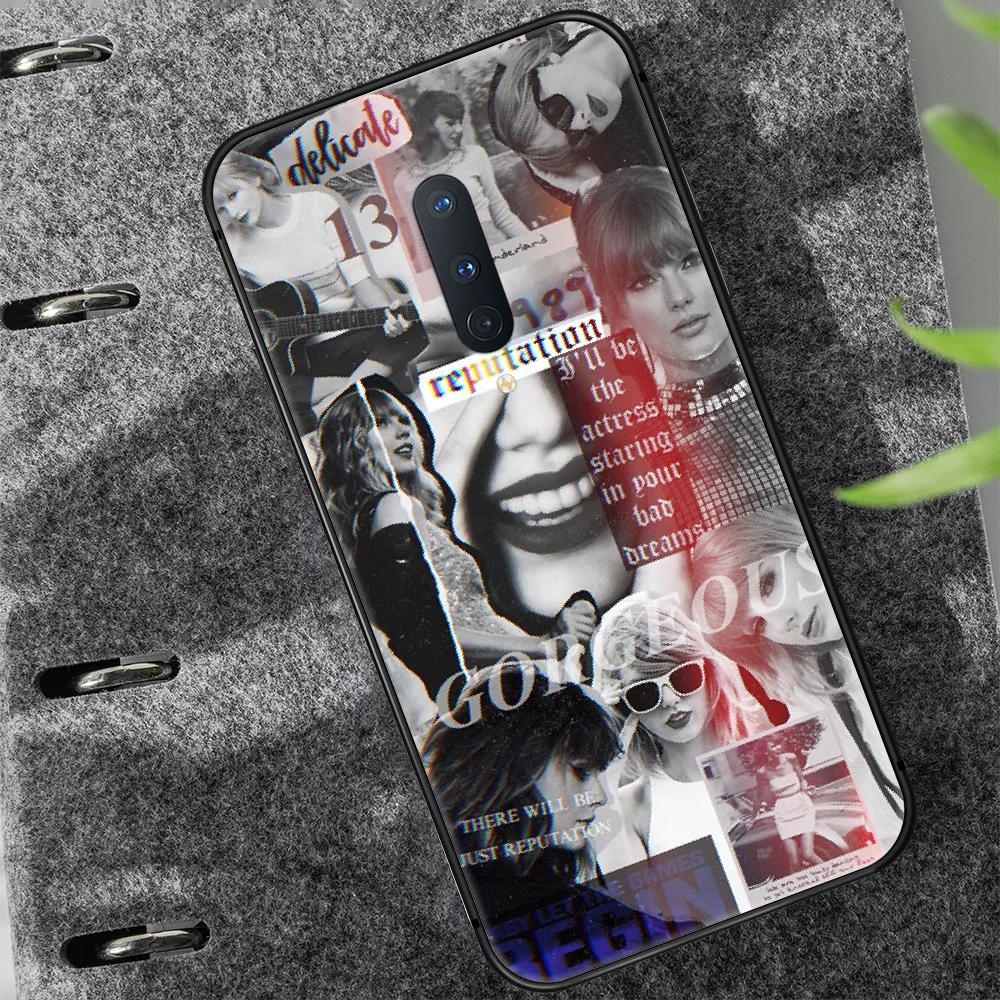 

Taylor Alison Swift Phone Case Cover Hull For 1+ Oneplus 5T 6 6T 7 7T 8 8T Pro black Cover 3D Back Fashion Shell Trend Cell