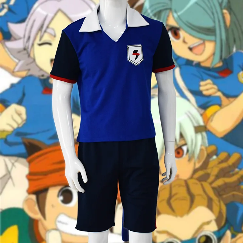 Игровой костюм для косплея Inazuma Eleven школьная форма команды футболка поло унисекс