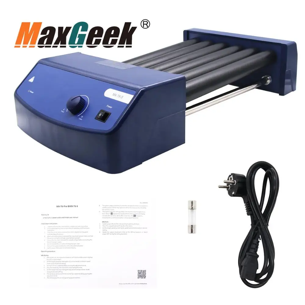 Maxgeek MX T6 S роликовый смеситель для крови с шестью роликами регулируемая скорость
