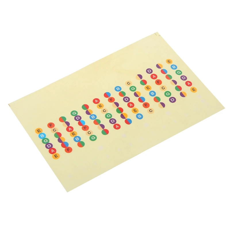 Guitar Accessories Scale Sticker Neck Fingerboard Fret Board Note Learn Practice | Спорт и развлечения