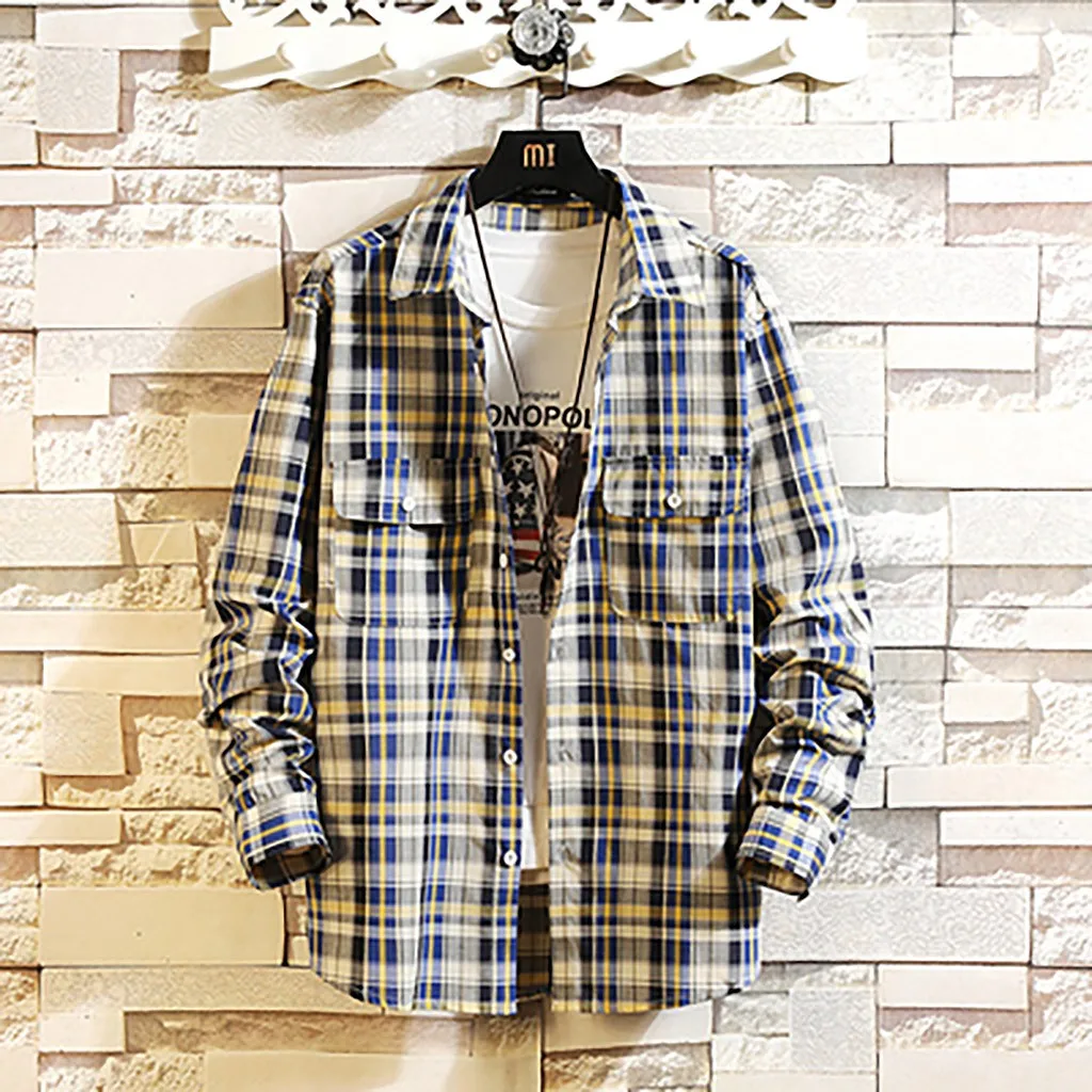 Гавайская рубашка для мужчин новая осенняя Повседневная модная Свободная в