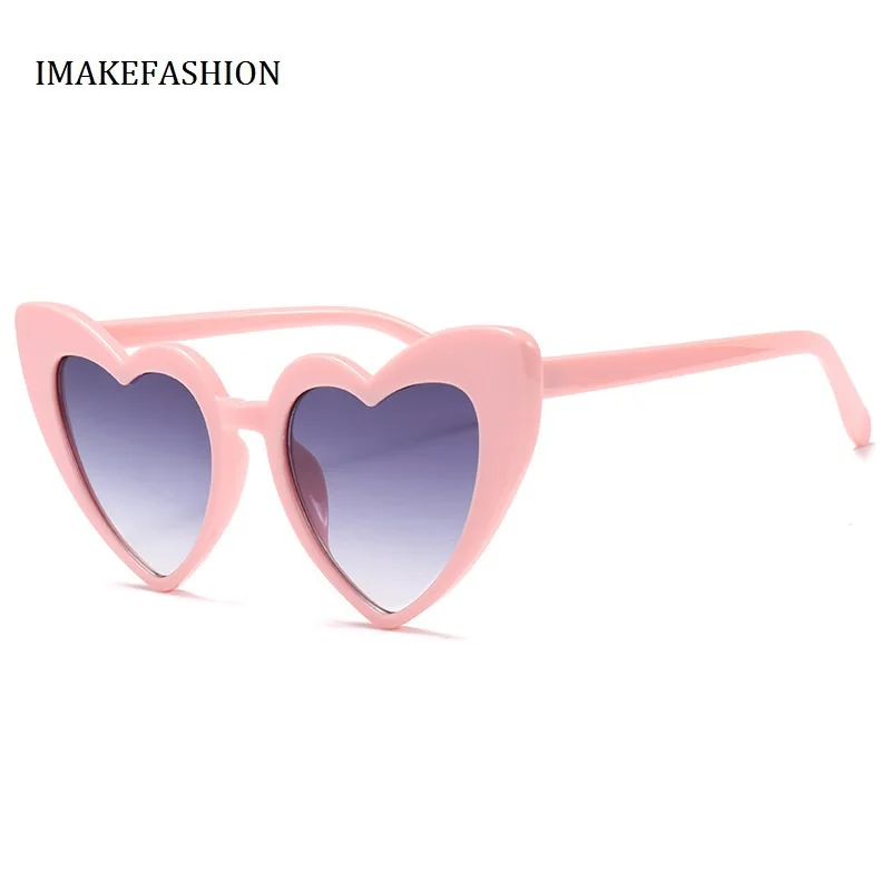 IMAKEFASHION женские летние солнцезащитные очки кошачий глаз в форме сердца|Женские
