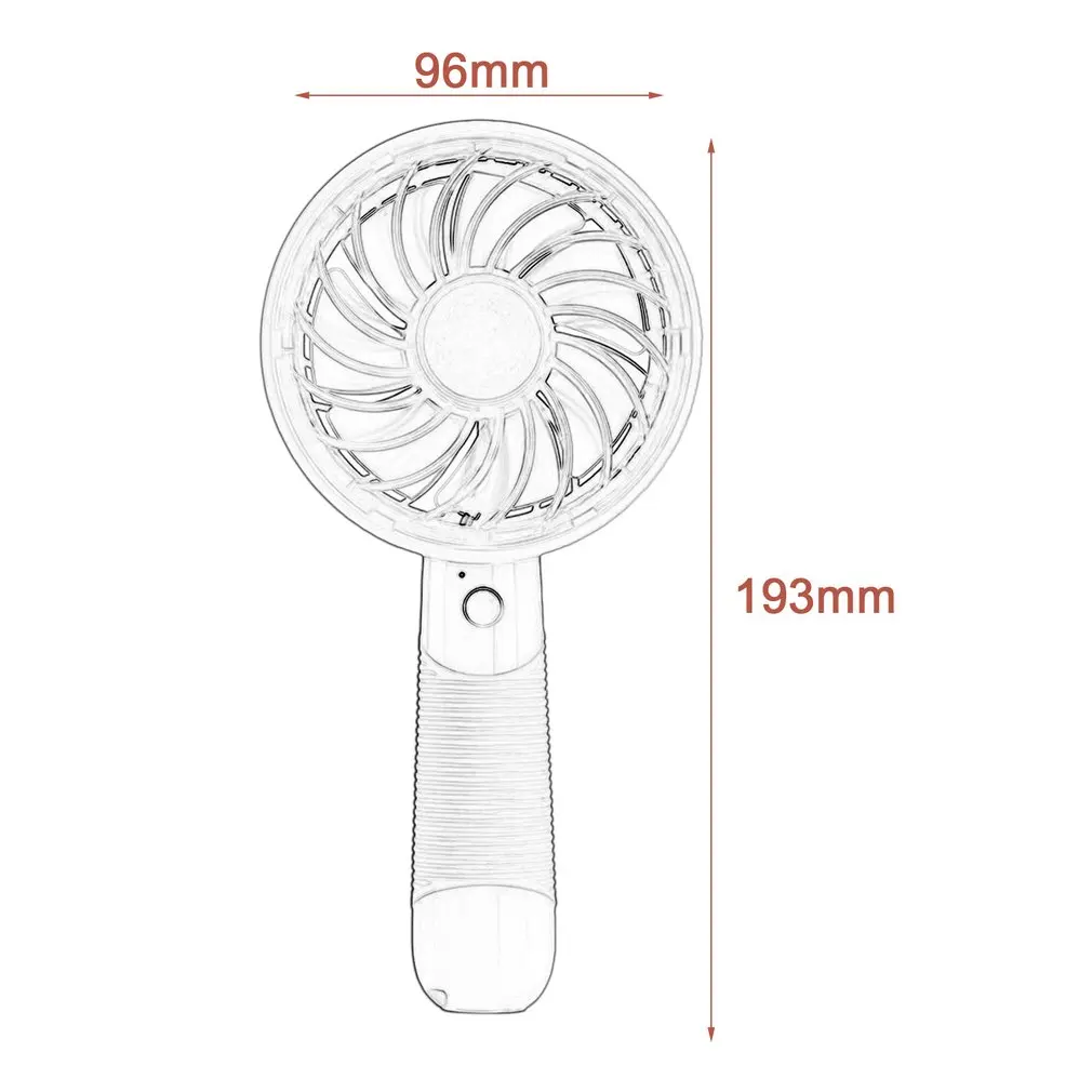 

Portable USB Rechargeable Fan Mini Sports Handheld Fan Table Cooling Fan Air Conditioner for Home Office Outdoor Rotary Vane CE