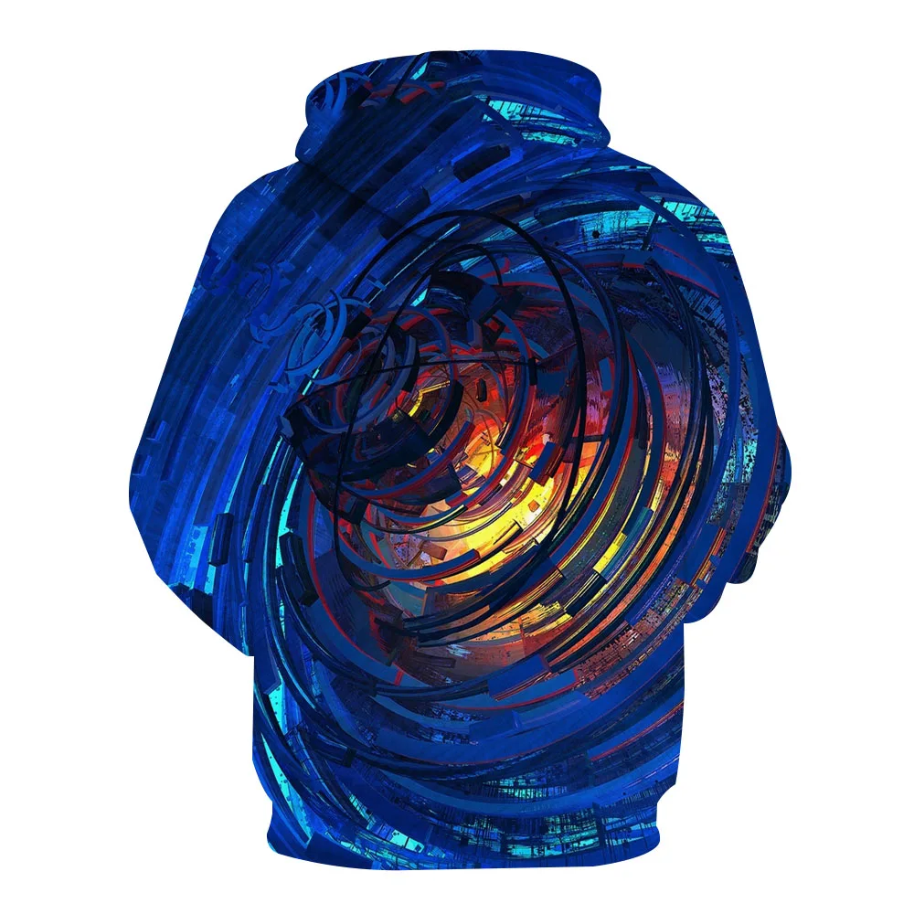 

The New 2020 High Quality Color Light Vortex 3D-Printed Casual Hoodie For Men'S Fall Fashion Sports Hoodie For Street Wear
