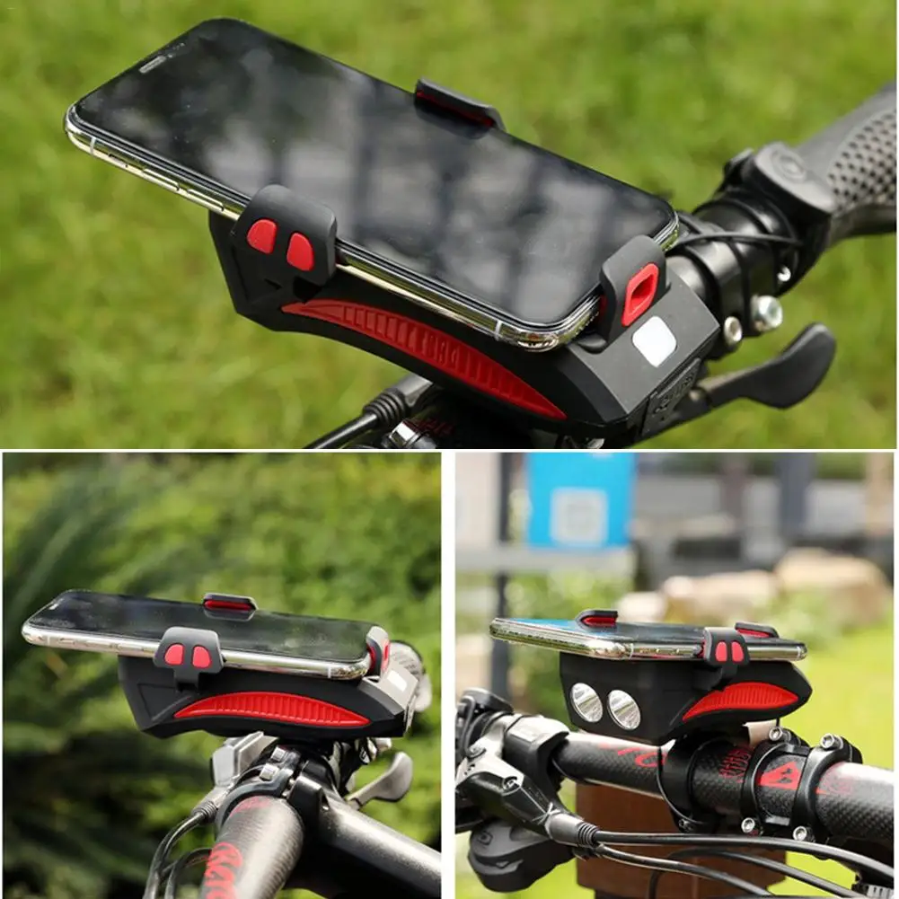

BIKING 400 Lumen Bike Light With Phone Holder Bicycle Highlight 2000mAh Power Bank Cycling Flashlight Front Torch