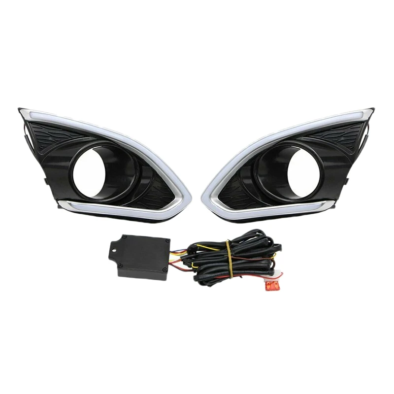 

Car LED DRL Daytime Running Light Turn Signal Lamp for Chevrolet Spark 2013-2015