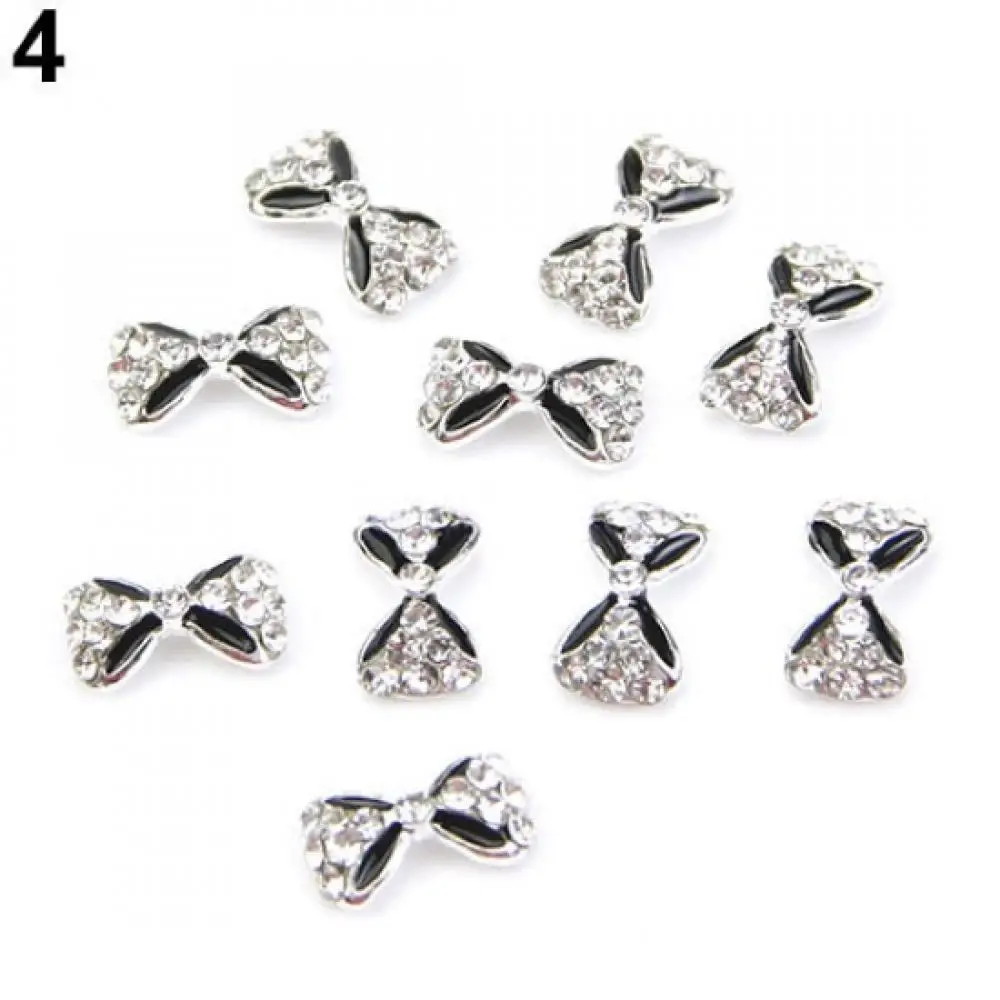 

70% Hot Sale 10pcs Fashion Nail Art Tips Stickers Decor Alloy Jewelry Multicolor Glitter Rhinestone Nail Art Rhinestone Tools