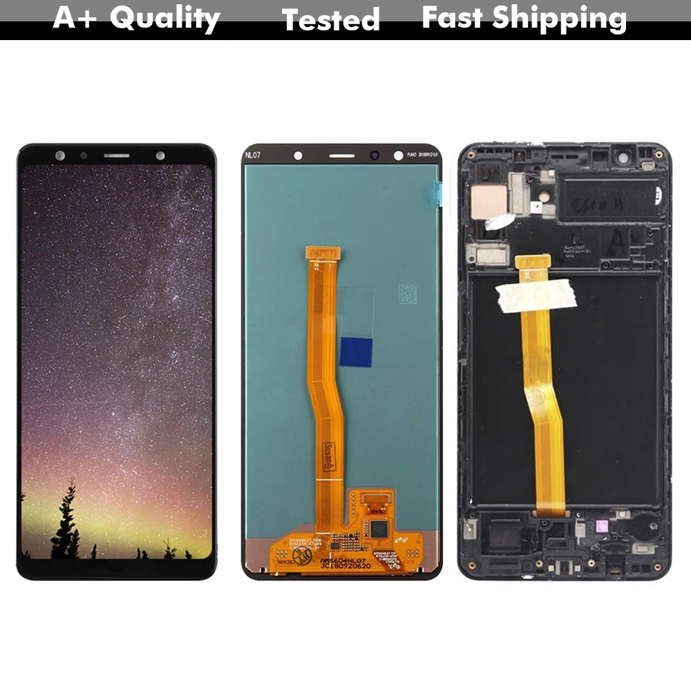 Оригинальный ЖК дисплей для SAMSUNG GALAXY A7 2018 сенсорный экран с рамкой A750 A750F SM / DS A750G