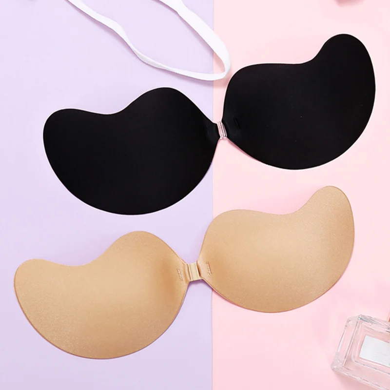 Женский невидимый бюстгальтер пуш ап без бретелек бюстгальтеры платье лепестки