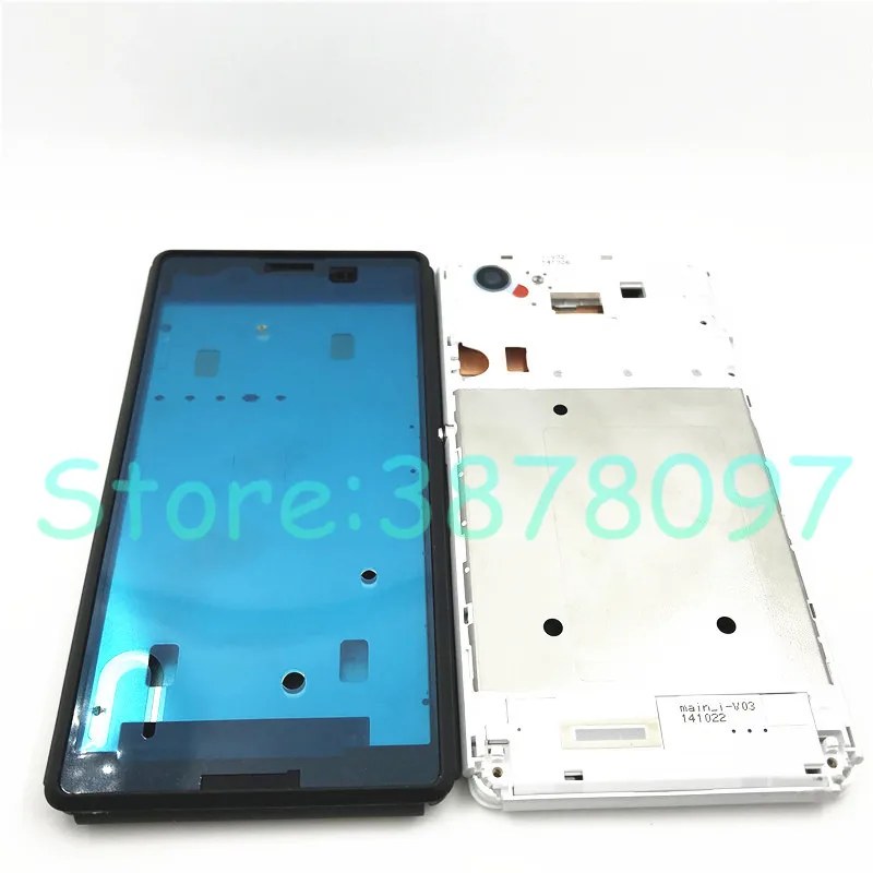 Для sony Xperia E3 D2203 D2206 D2202 крышка батареи Задняя Дверь Корпус чехол+ ЖК средняя рамка Шасси Замена пластины