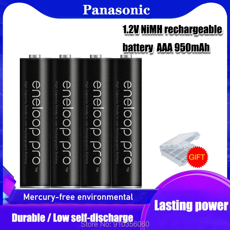 100% Новый оригинальный аккумулятор Panasonic Pro AAA 950 мАч 1 2 в Ni MH камера Фонарик Игрушка