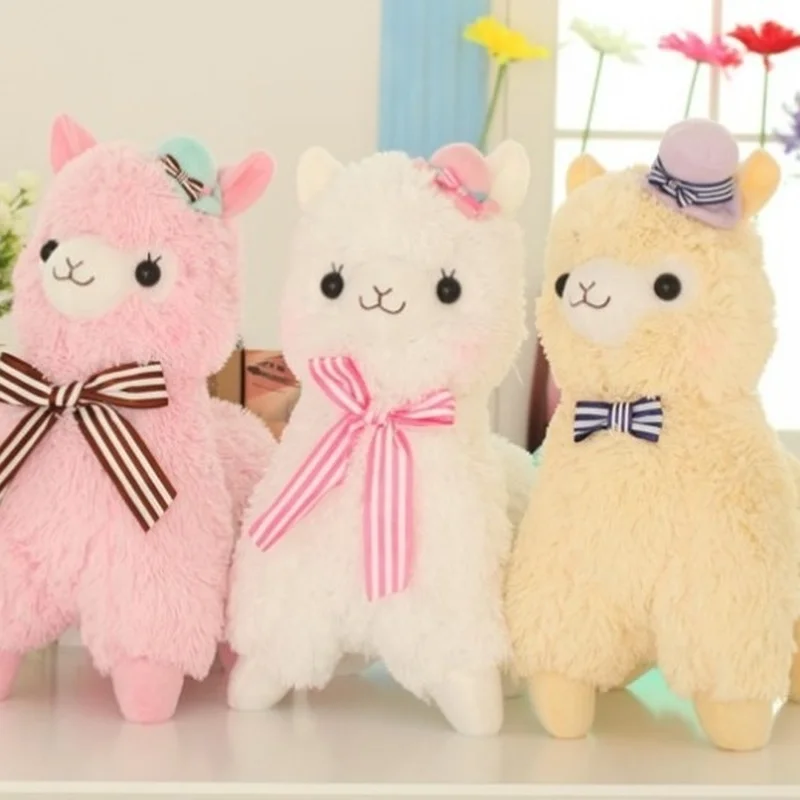 Милые плюшевые животные радуга альпака кукла плюшевая игрушка красочная трава