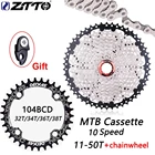 Велосипедная кассета ZTTO MTB 10 Speed 11-50T, 10 s 20s 30s, велосипедное свободное колесо K7, Звездочка для запчастей XT SLX XO X0 X9 X7, запчасти для велосипеда