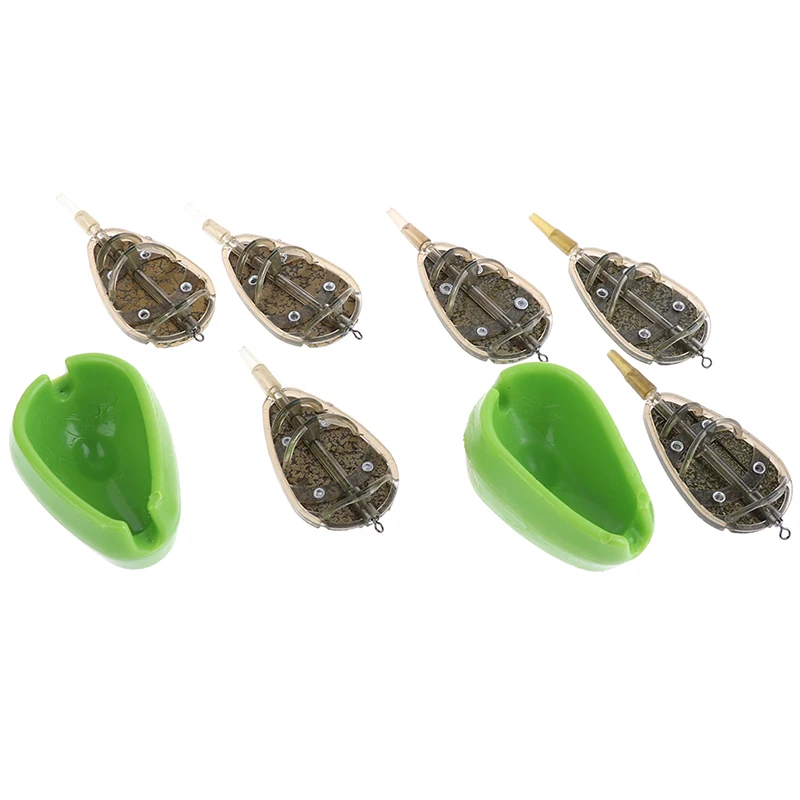 Для доставки прикорма и оснастки держатель инструмента с 3 шт. грузило для рыбной