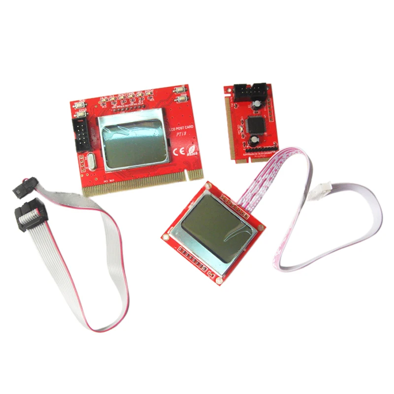 NEW Free shipping 2 IN 1 Pc Pci Mini Pci-e lpc Port Diagnostic Test Debug King Post Card For Desktop And Laptop English Version |
