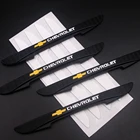 Противоударная полоса с логотипом автомобиля, 4 шт., наклейки на бампер автомобильной двери, защита от царапин, наклейки для Chevrolet Cruze Aveo Captiva Lacetti Rax Niva