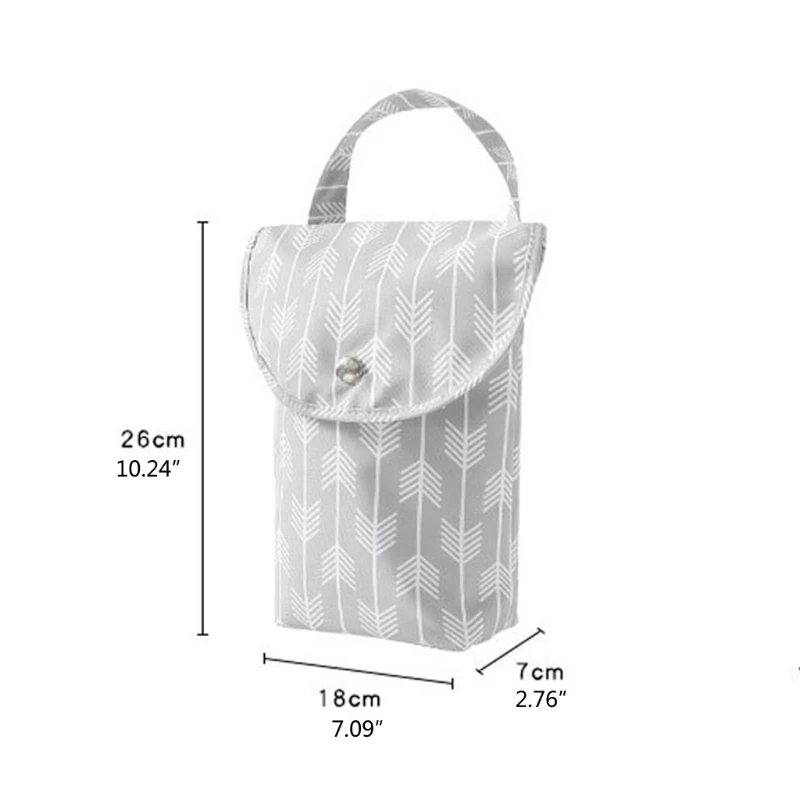 Bolsas multifuncionales para pa&ntilde;ales de beb&eacute;, organizador de pa&ntilde;ales a prueba de agua, reutilizable, port&aacute;til, capacidad para mam&aacute;s-5