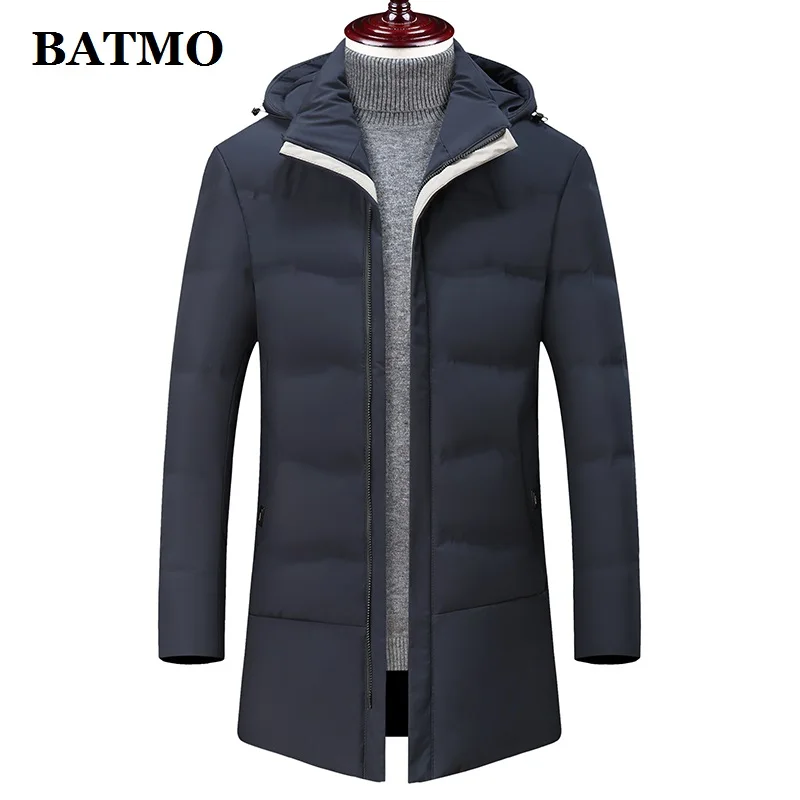 BATMO 2019 Новое поступление зимние высококачественные мужские куртки с капюшоном из