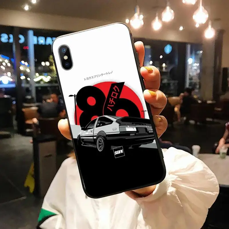 

Anime INITIAL D AE86 Phone Case for iPhone 11 12 pro XS MAX 8 7 6 6S Plus X 5S SE 2020 XR