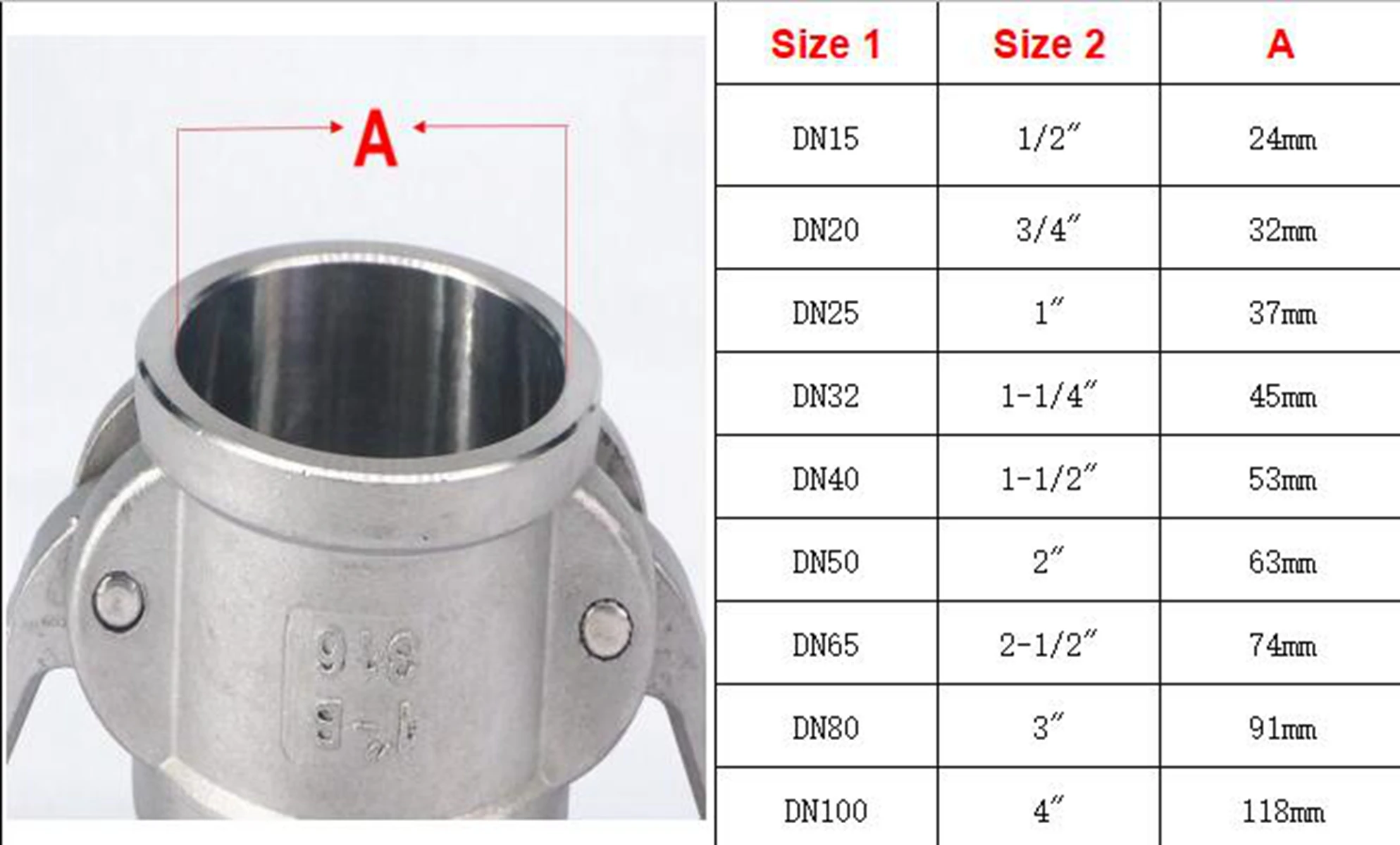 3/4 &quotBSP Мужская резьба 304 нержавеющая сталь Тип B розетка Camlock фитинг Cam и паз муфта