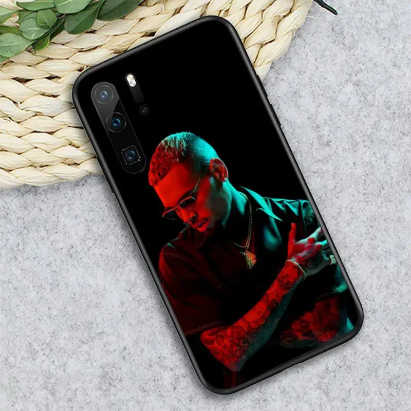 

chris brown famous singer Phone Case For Huawei honor Mate P 10 20 30 40 i 9 8 pro x Lite smart 2019 nova 5t protective custom