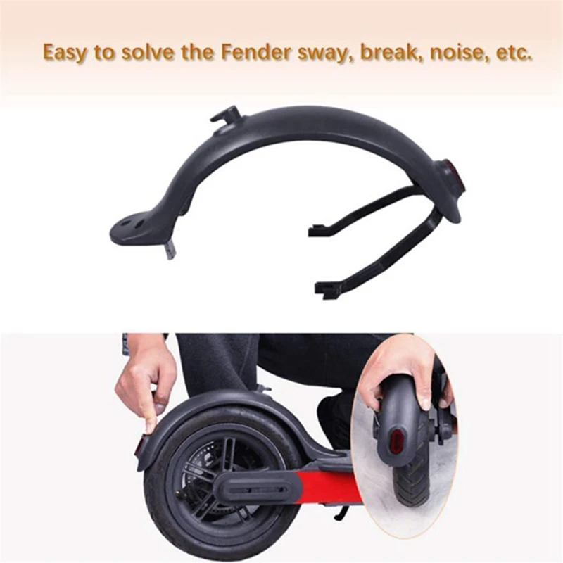 

Rear Mudguard and Bracket Accessory with Taillight for Xiaomi M365/M365 Pro Scooter with Screws and Screw Caps