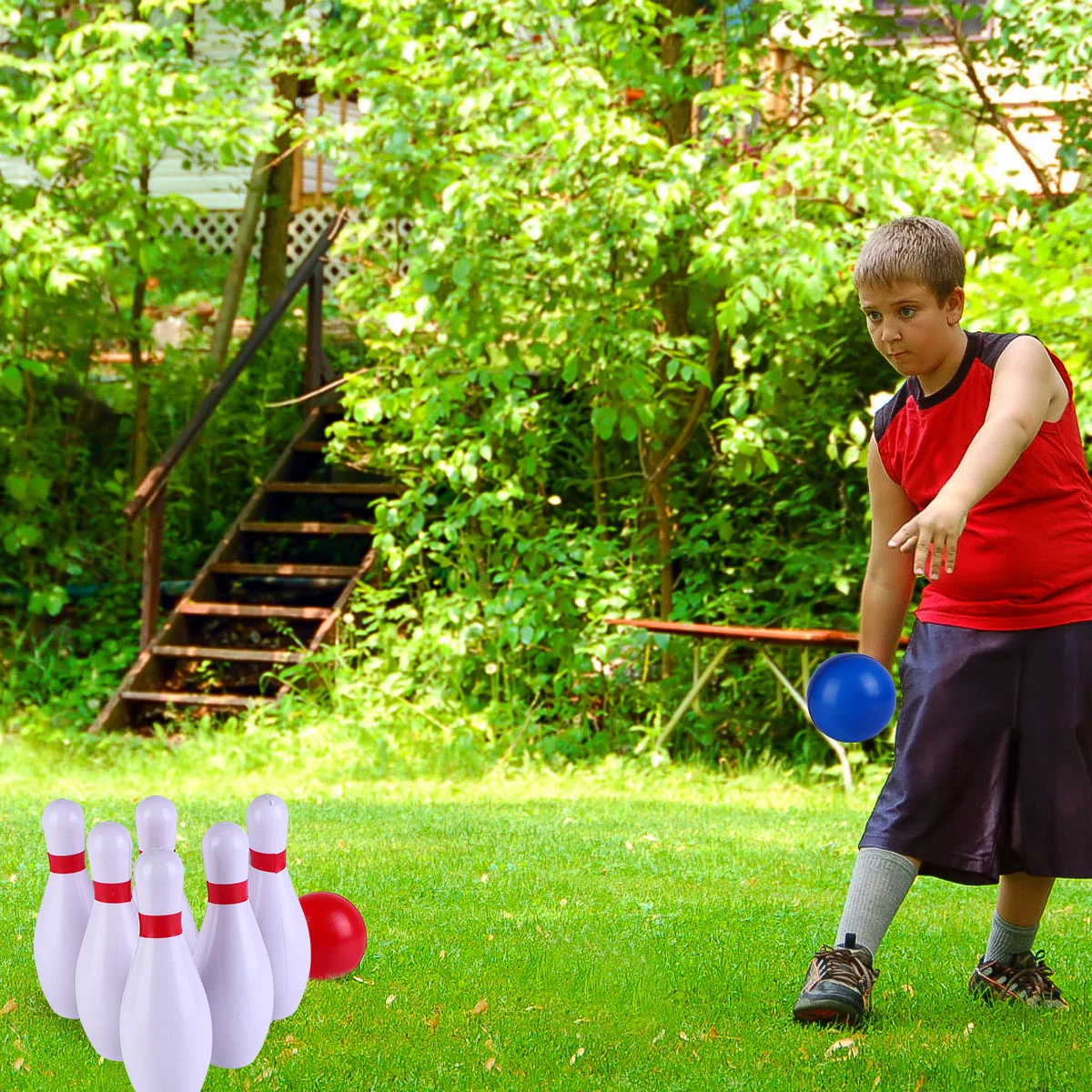 1 Набор игра для боулинга интерактивная Обучающие игрушки (белый) | Спорт и