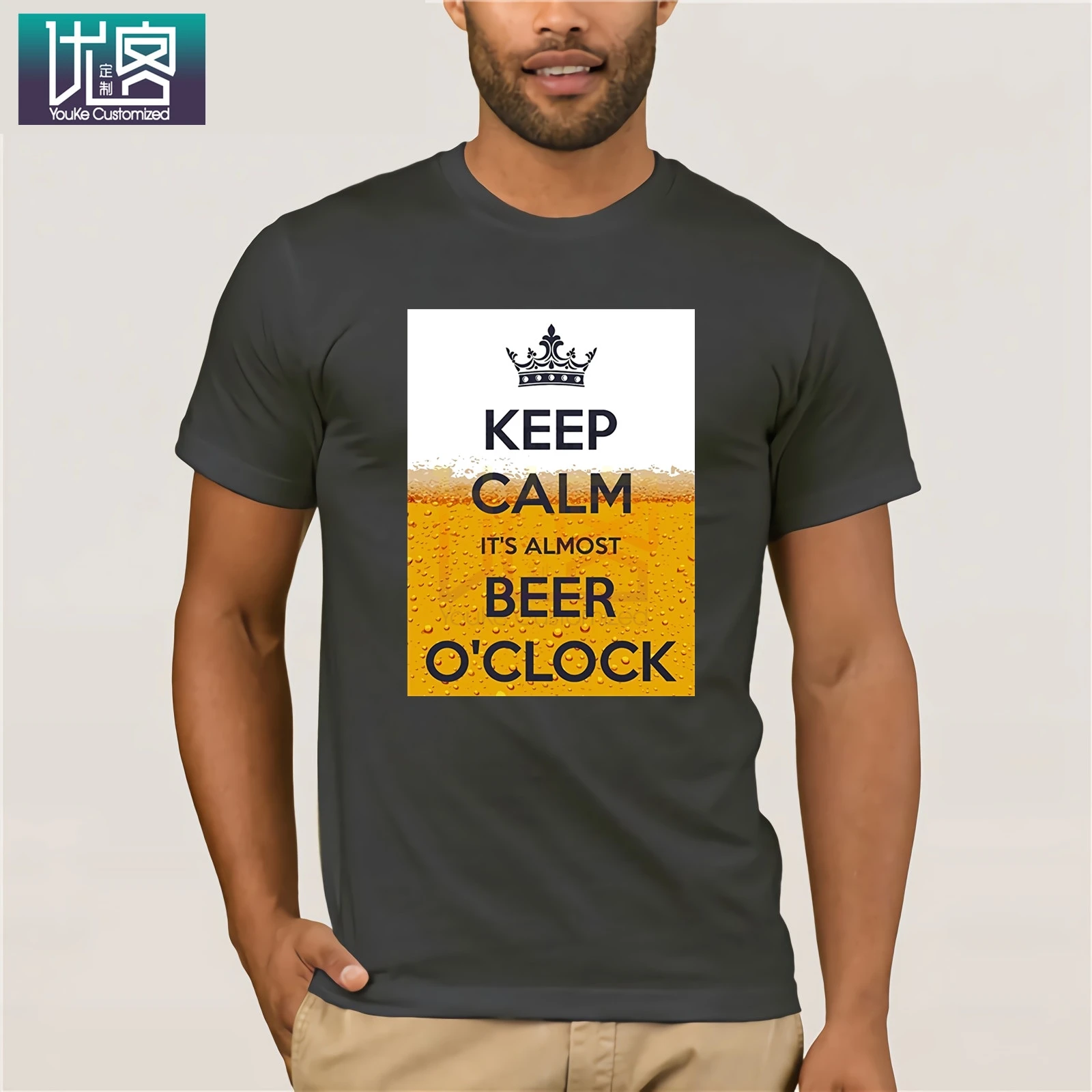 Мужская Повседневная Футболка Keep Calm футболка в стиле хип хоп с надписью Masks